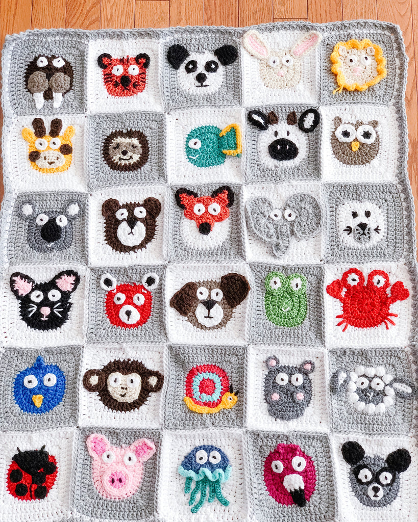 Animals of the World baby blanket