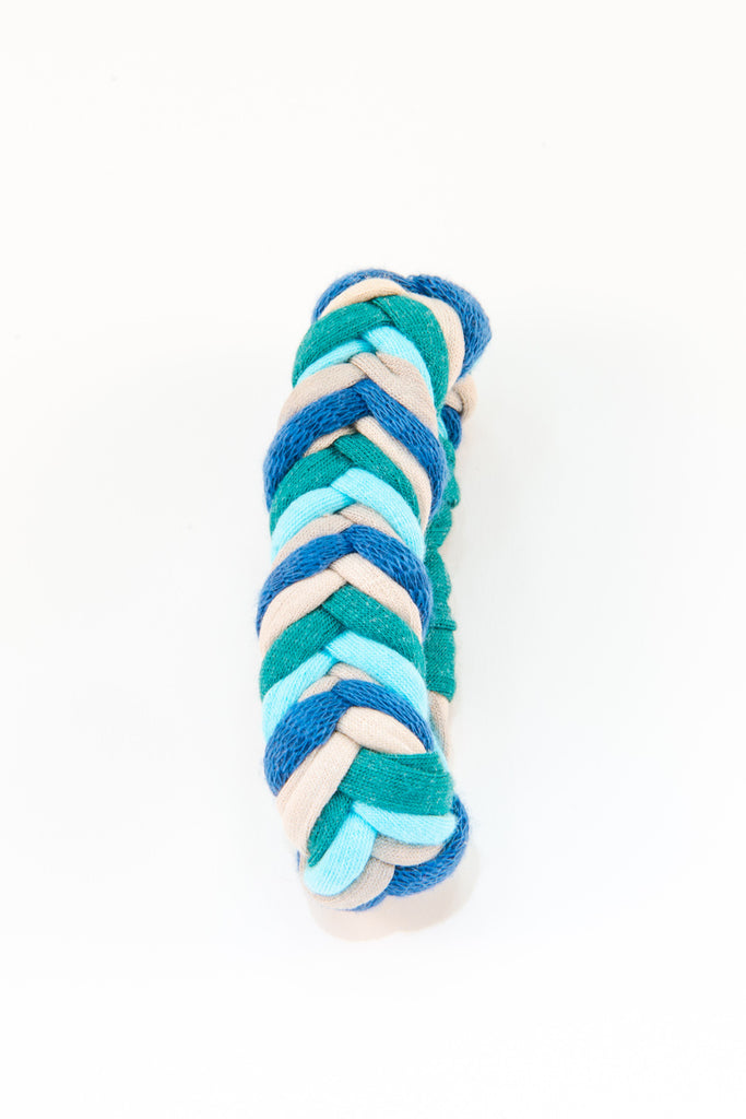 Colorful textile bracelet (blue)